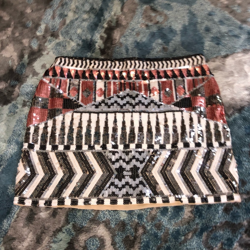 Bronze Sequin Endless Rose Skirt